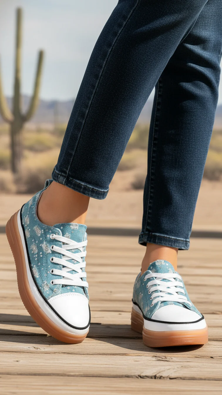 Blue Casual Women Sneaker AT7439