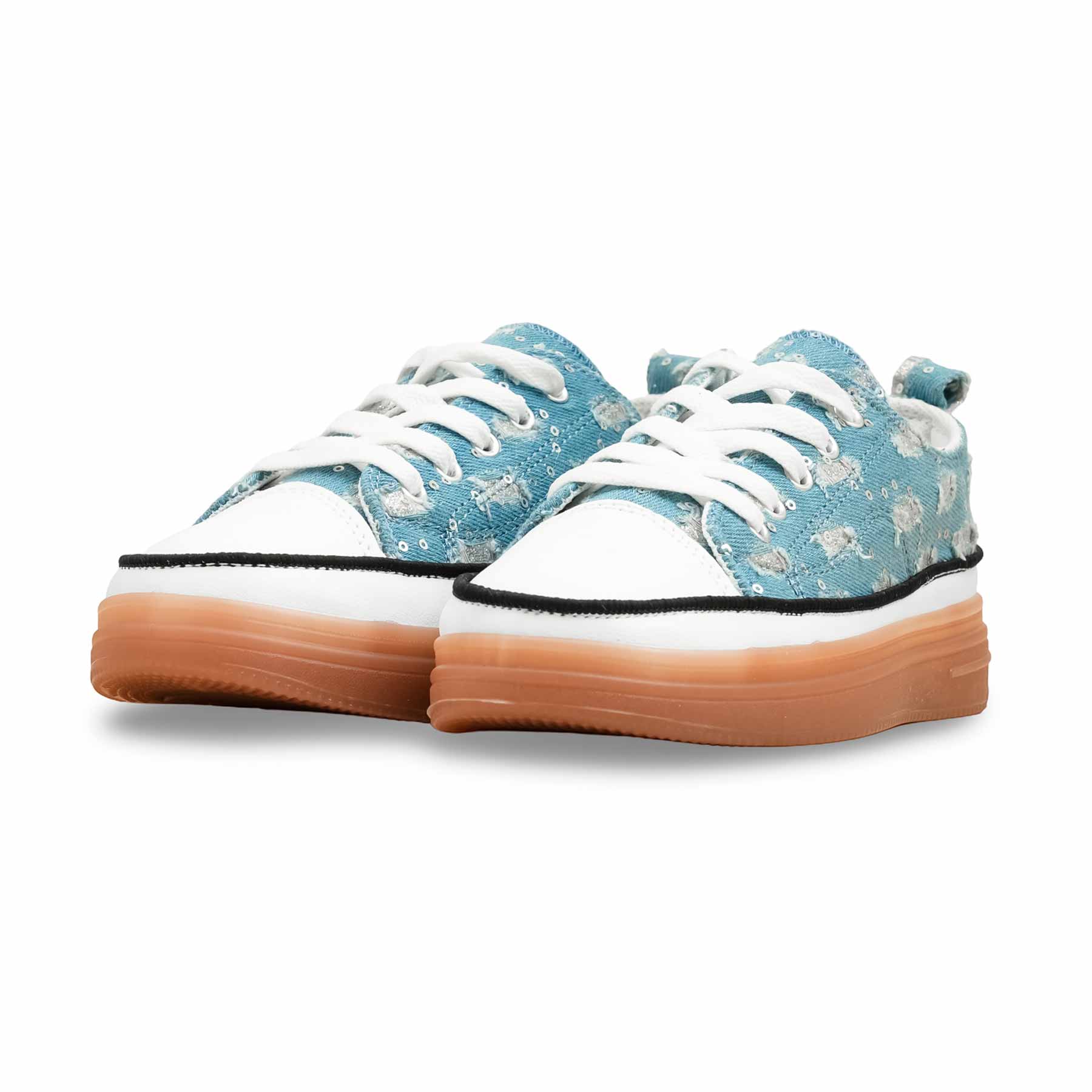 Blue Casual Women Sneaker AT7439 - Image 3