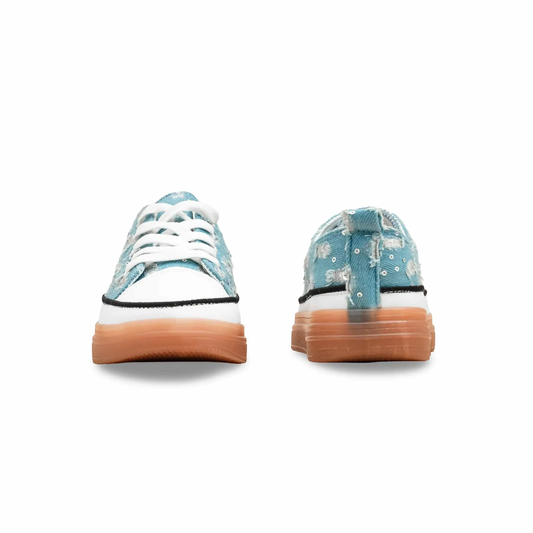 Blue Casual Women Sneaker AT7439 - Image 4