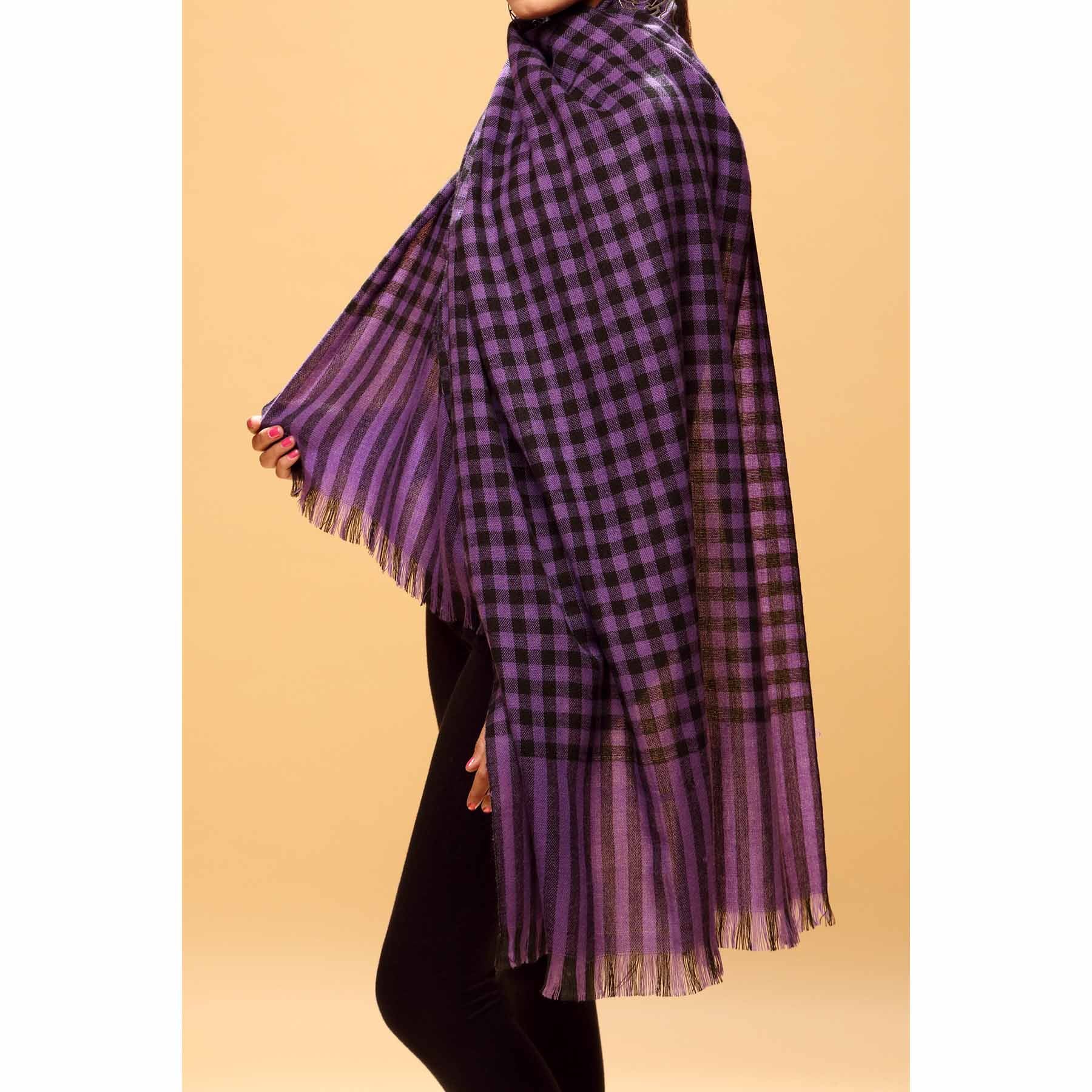 Blue Color Acrylic Stole PW1706 - Image 2