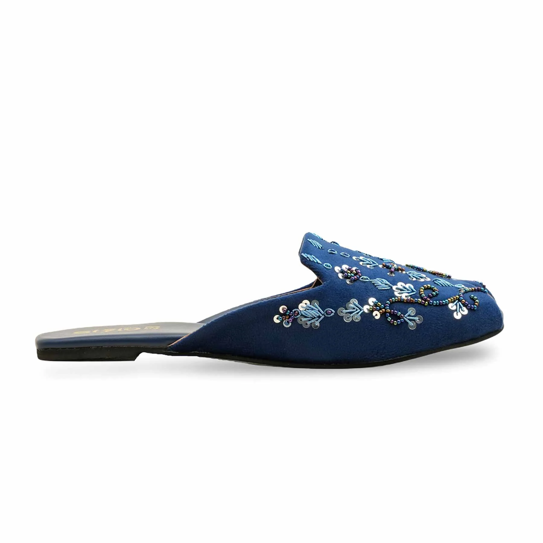 Blue Fancy Back Open Khussa EC8584 - Image 3