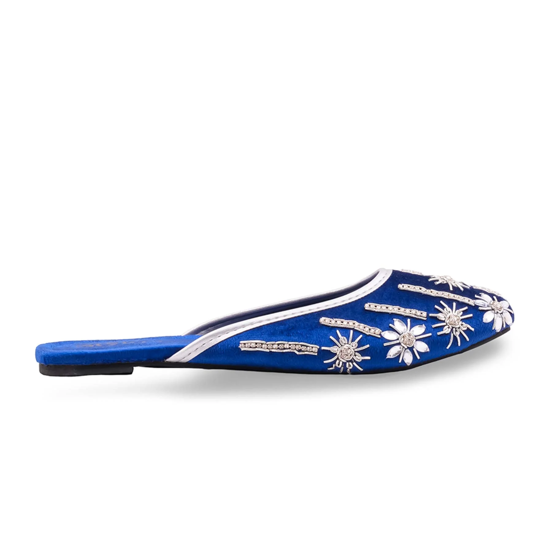 Blue Fancy Back Open Khussa EC8631 - Image 3
