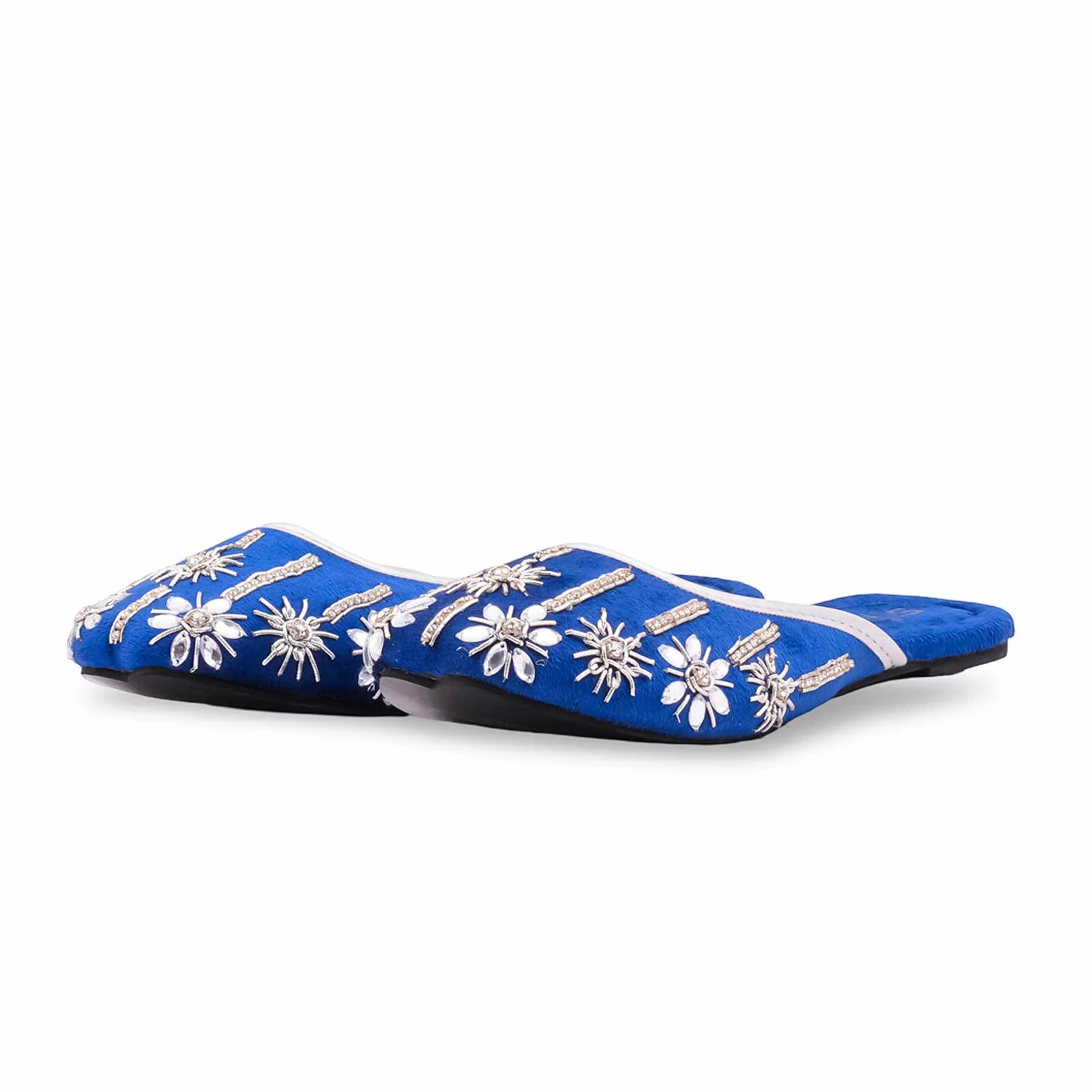 Blue Fancy Back Open Khussa EC8631 - Image 4