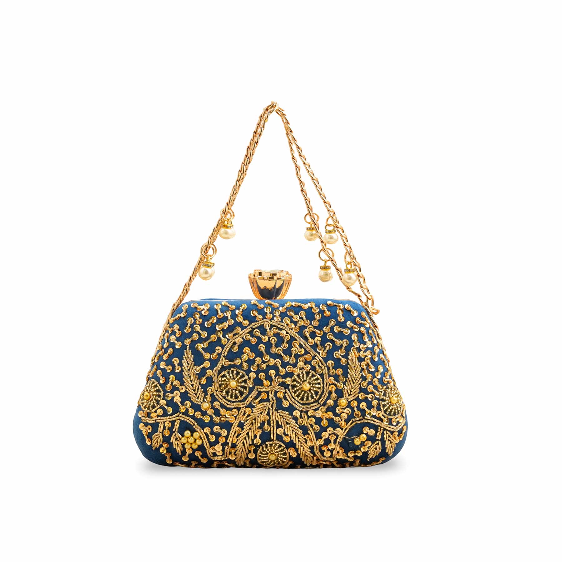 Blue Fancy Clutch P15406 - Image 2