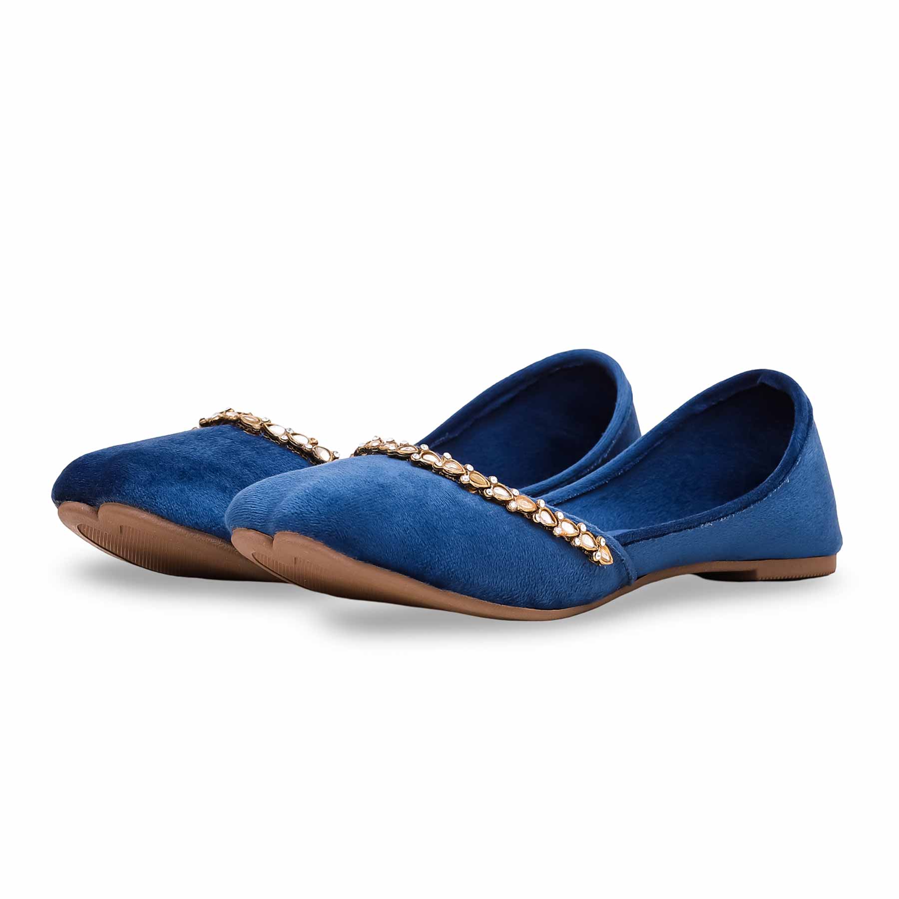 Blue Fancy Khussa EC8443 - Image 2