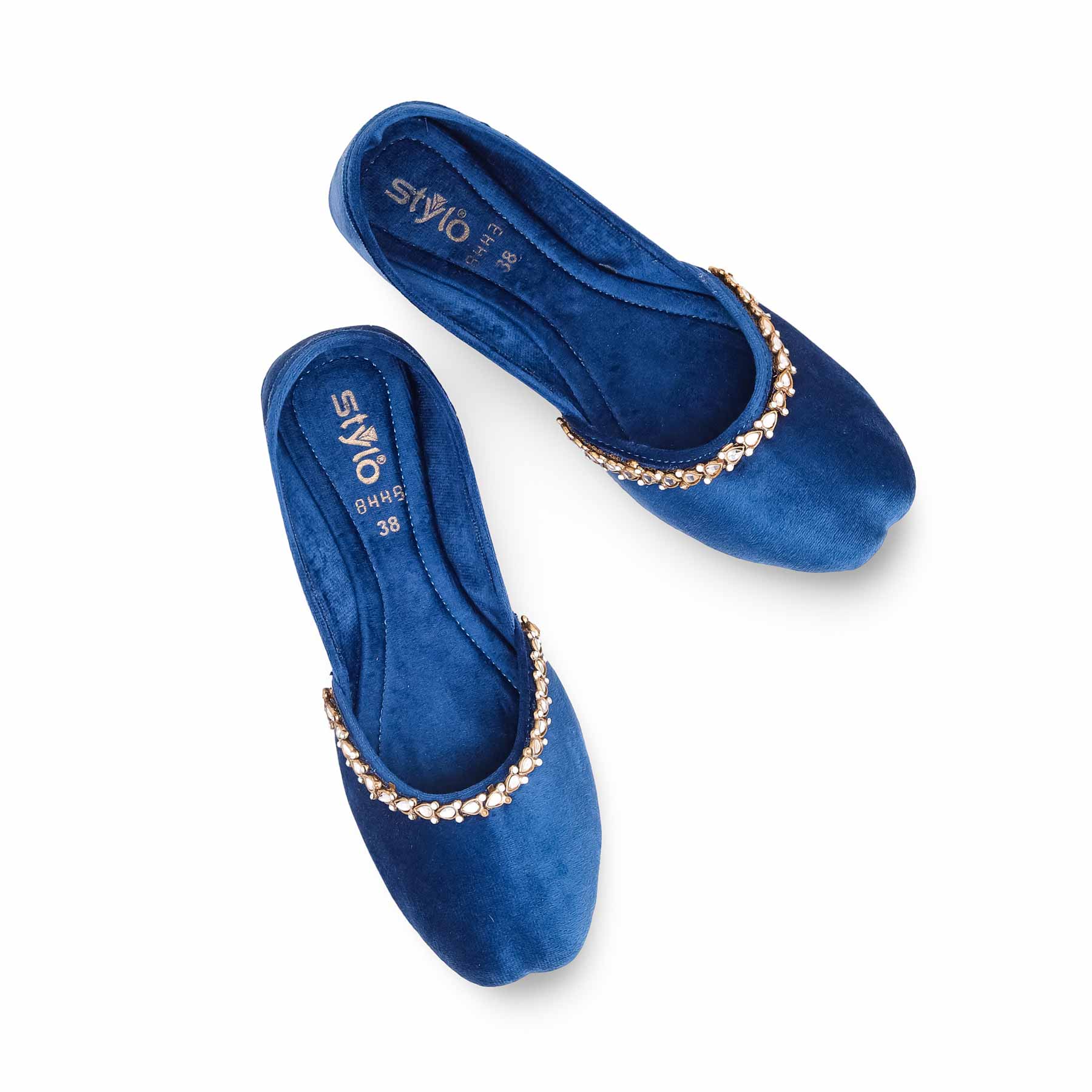 Blue Fancy Khussa EC8443 - Image 4