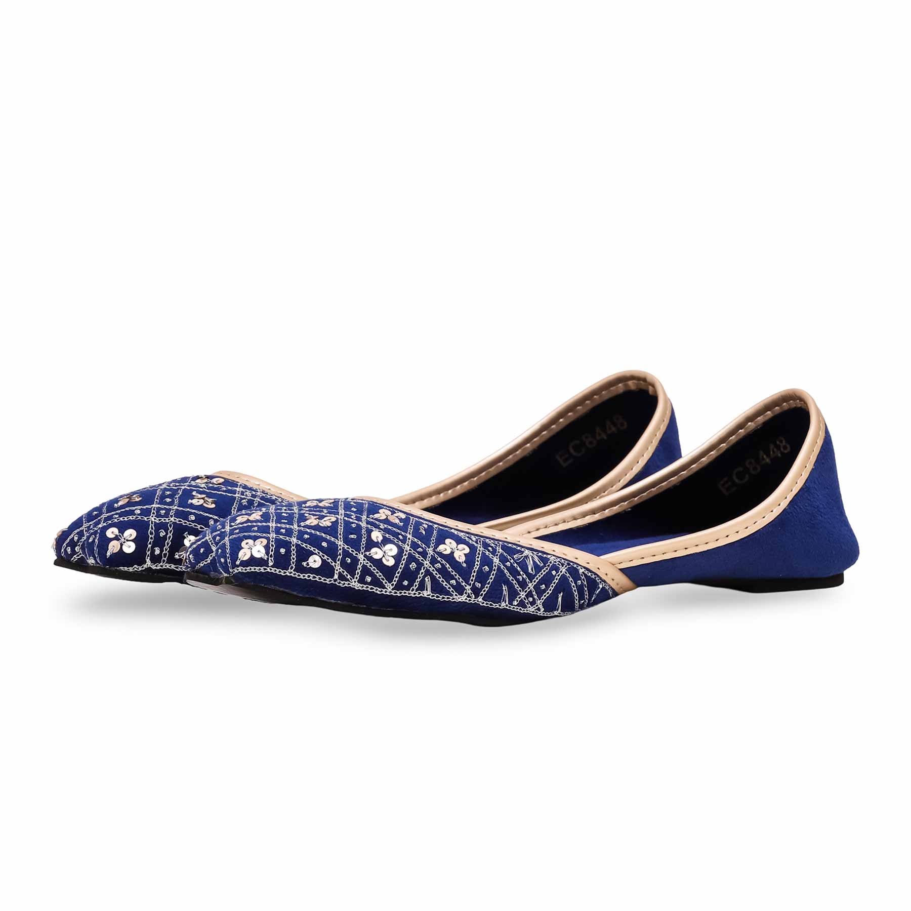 Women's Blue Fancy Khusa EC8448 - Image 2