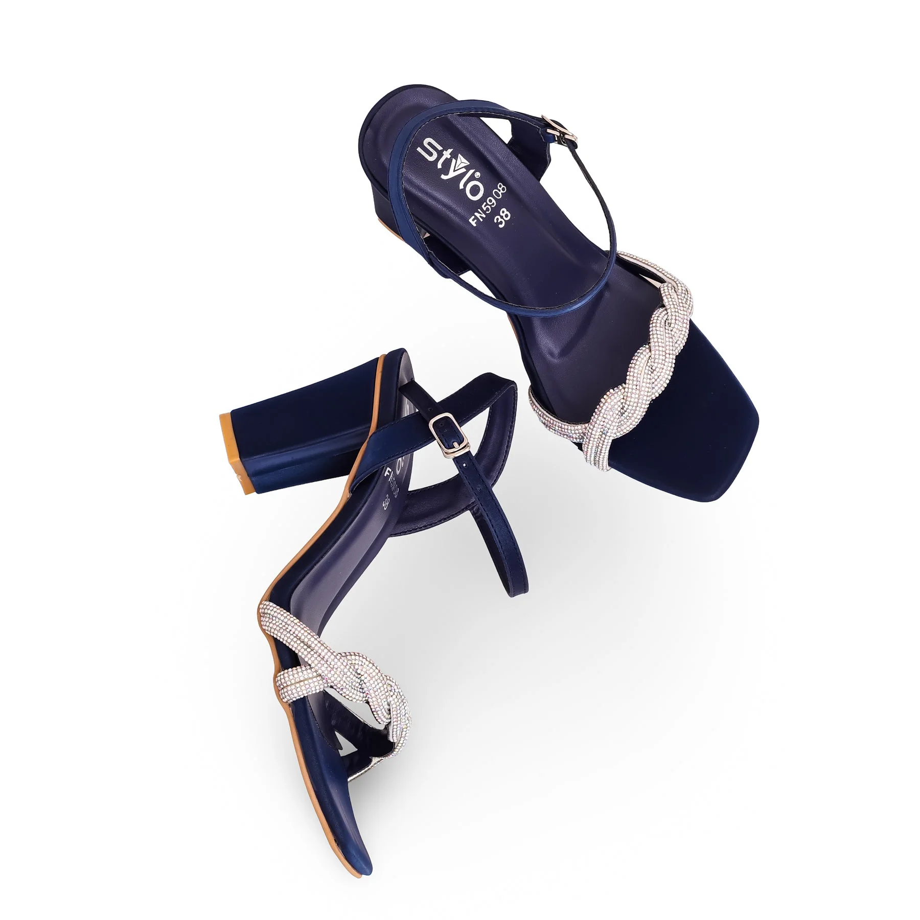 Blue Fancy Sandal FN5908 - Image 4