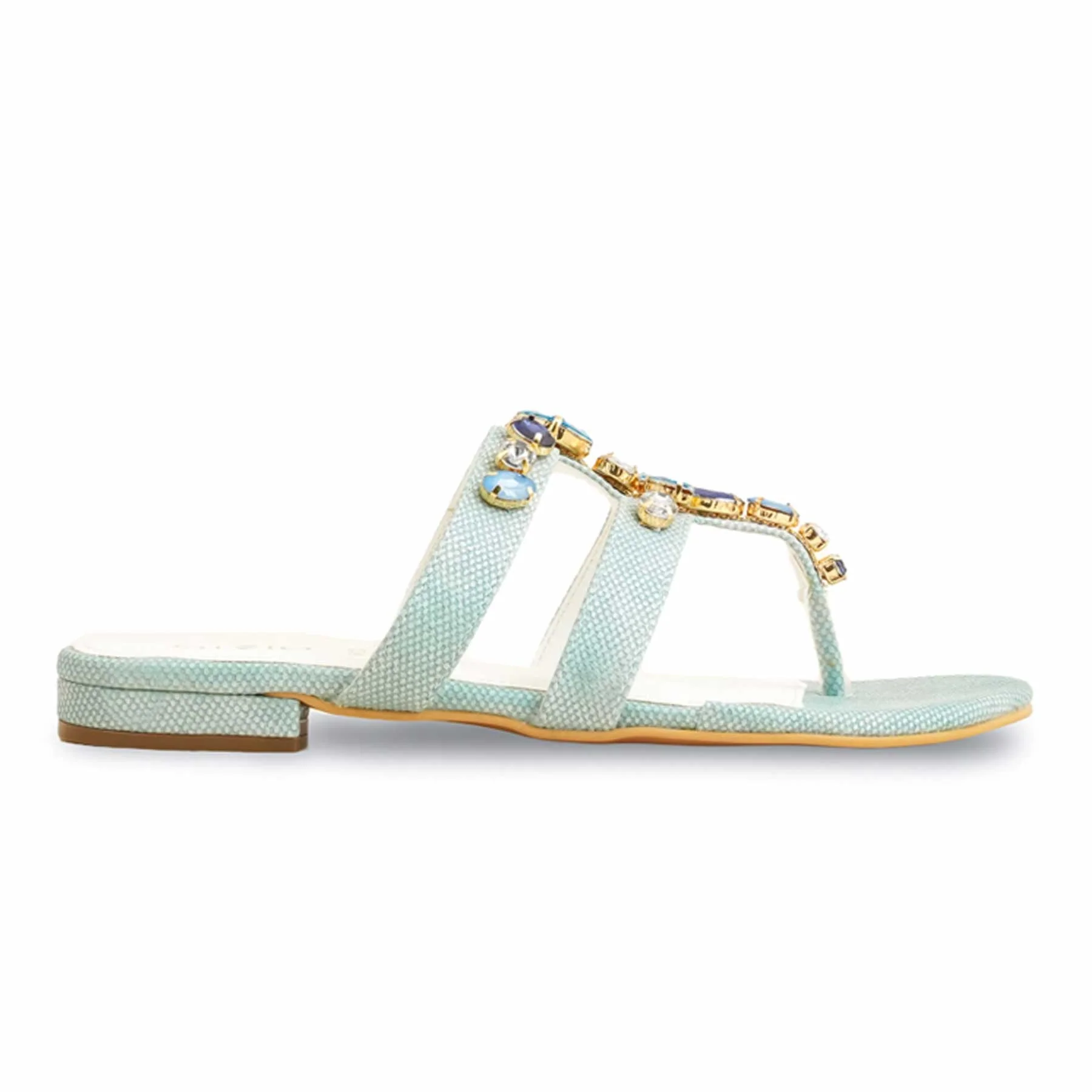 Blue Fancy Chappal FN6124 - Image 2