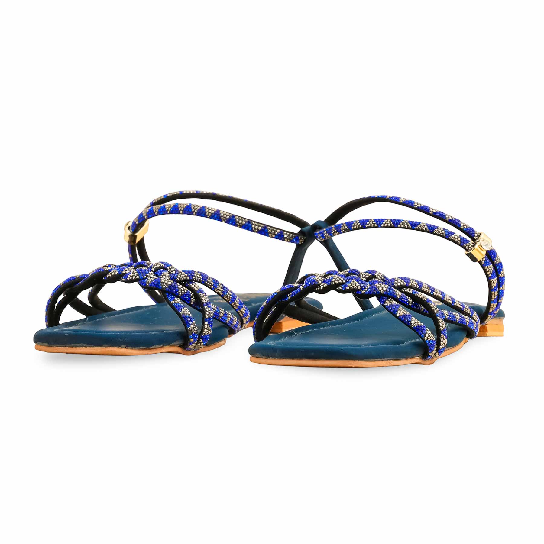 Blue Fancy Sandal FN6139 - Image 3