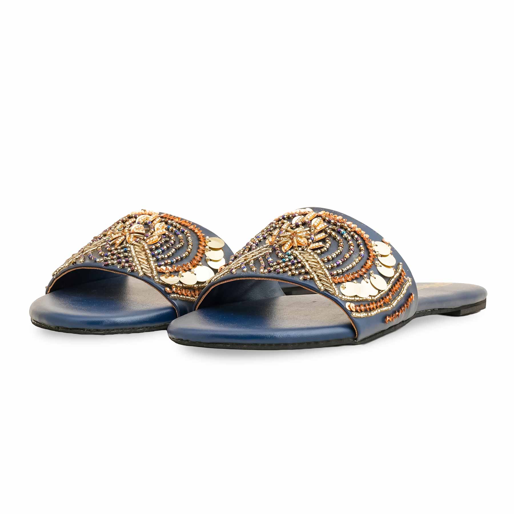 Blue Fancy Women Slipper EC0218 - Image 4