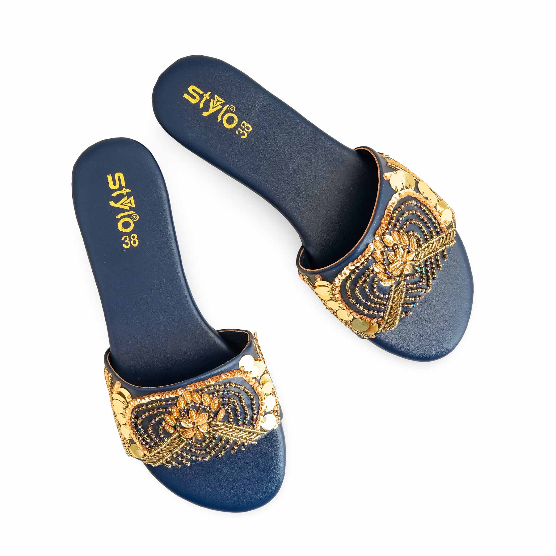 Blue Fancy Women Slipper EC0218 - Image 6