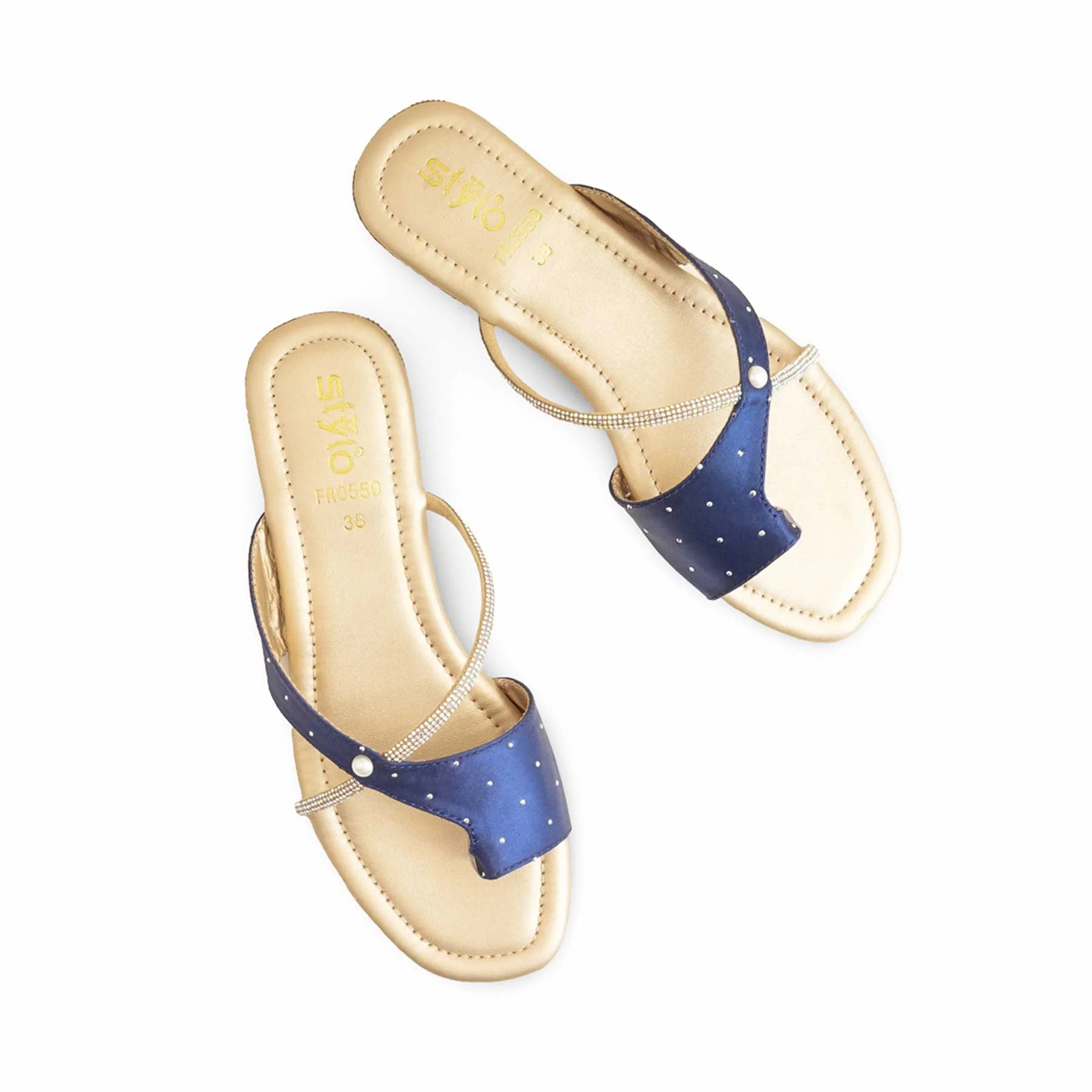 Blue Formal Chappal For Ladies FR0559 - Image 5