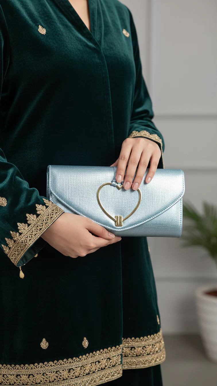 Blue Formal Clutch P24223