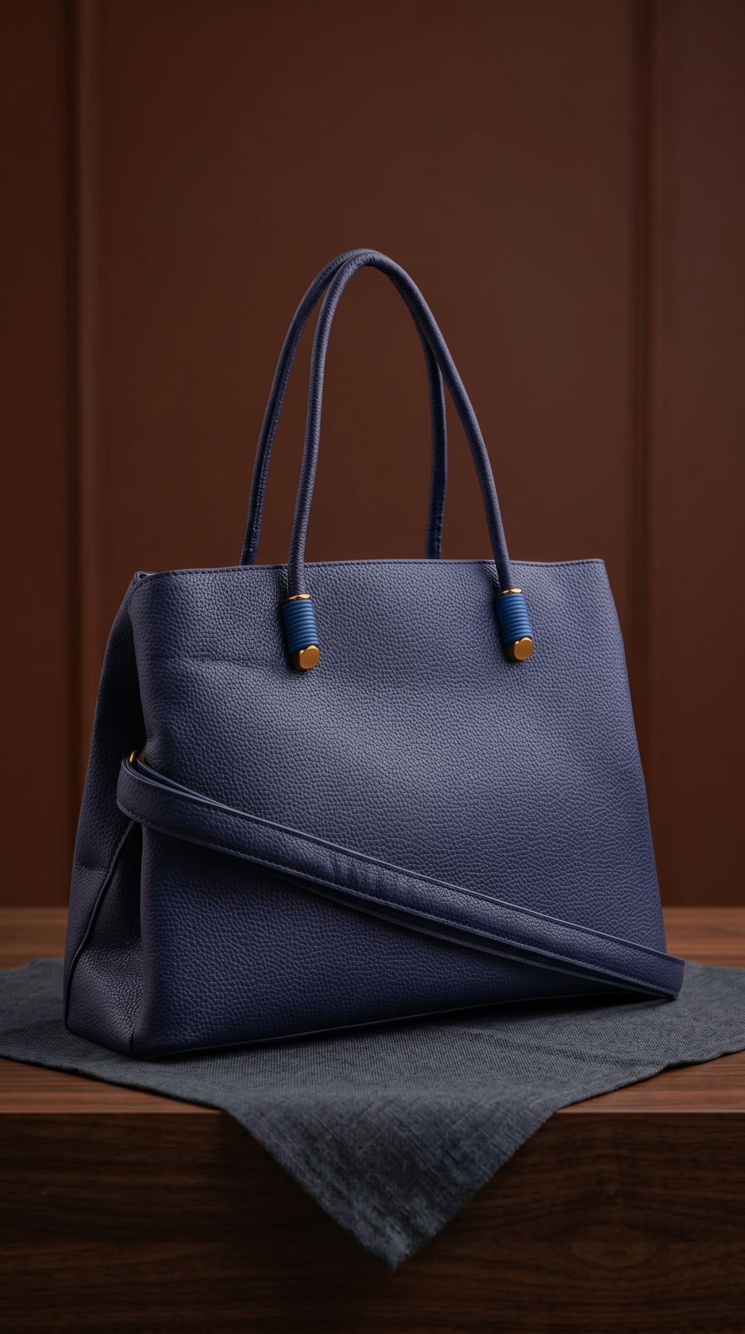 Blue Formal Hand Bag For Ladies P36591