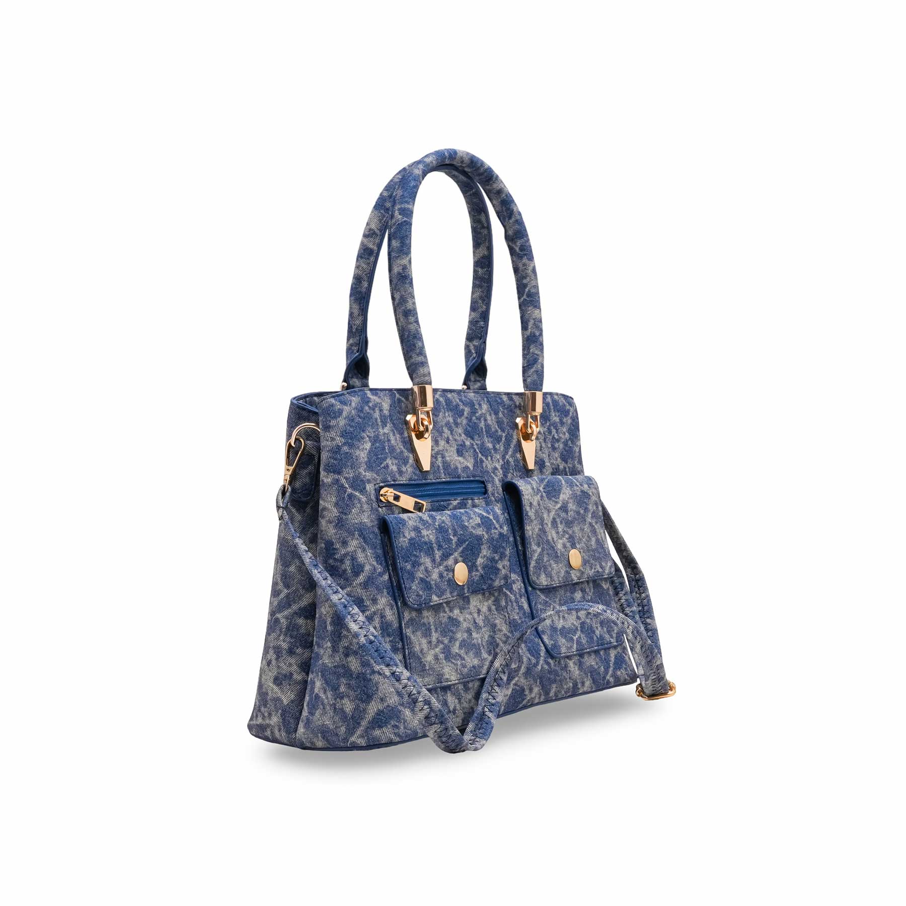 Blue Formal Hand Bag For Women P55850 - Image 3
