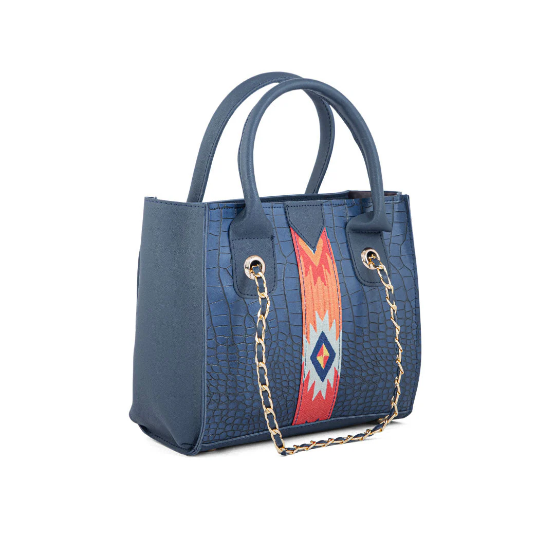 Blue Formal Hand Bag P56085 - Image 2
