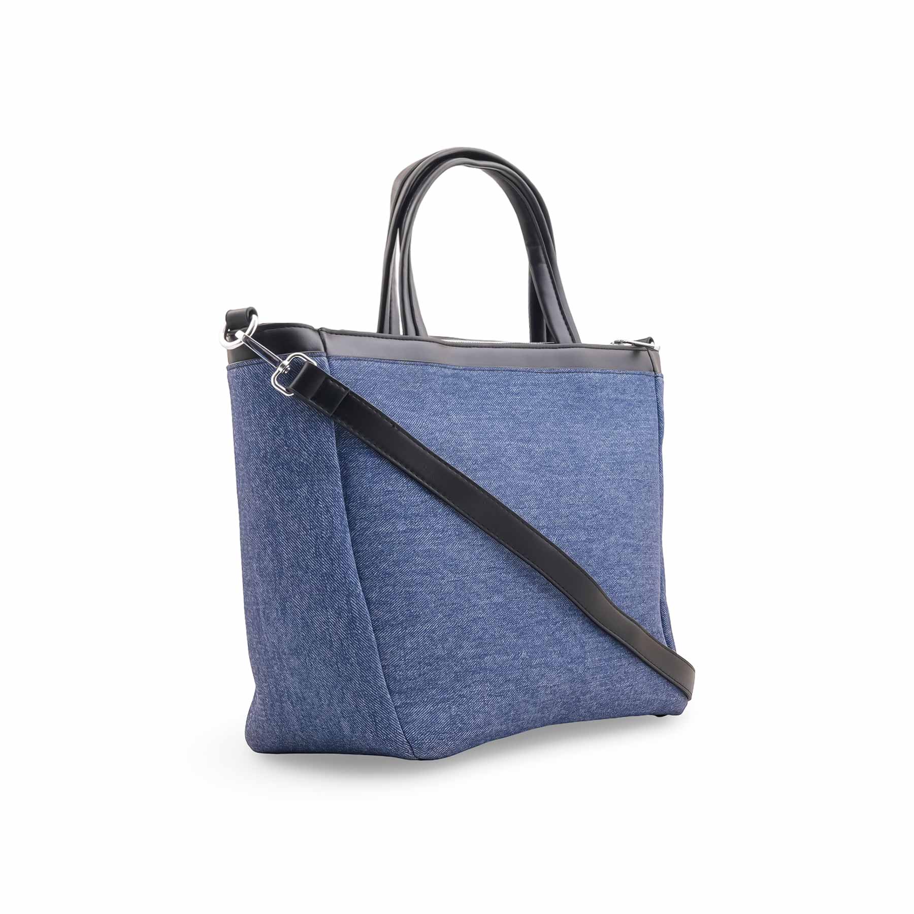 Blue Formal Shoulder Bag For Ladies P36475 - Image 3