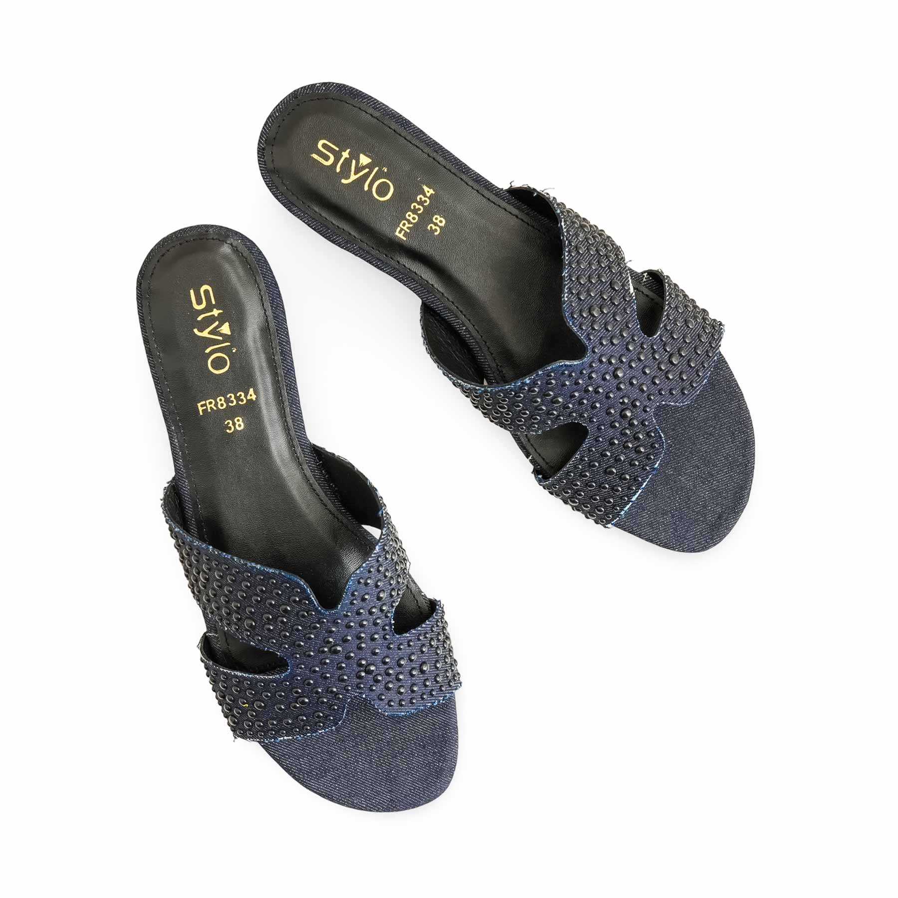 Blue Formal Slipper FR8334 - Image 5