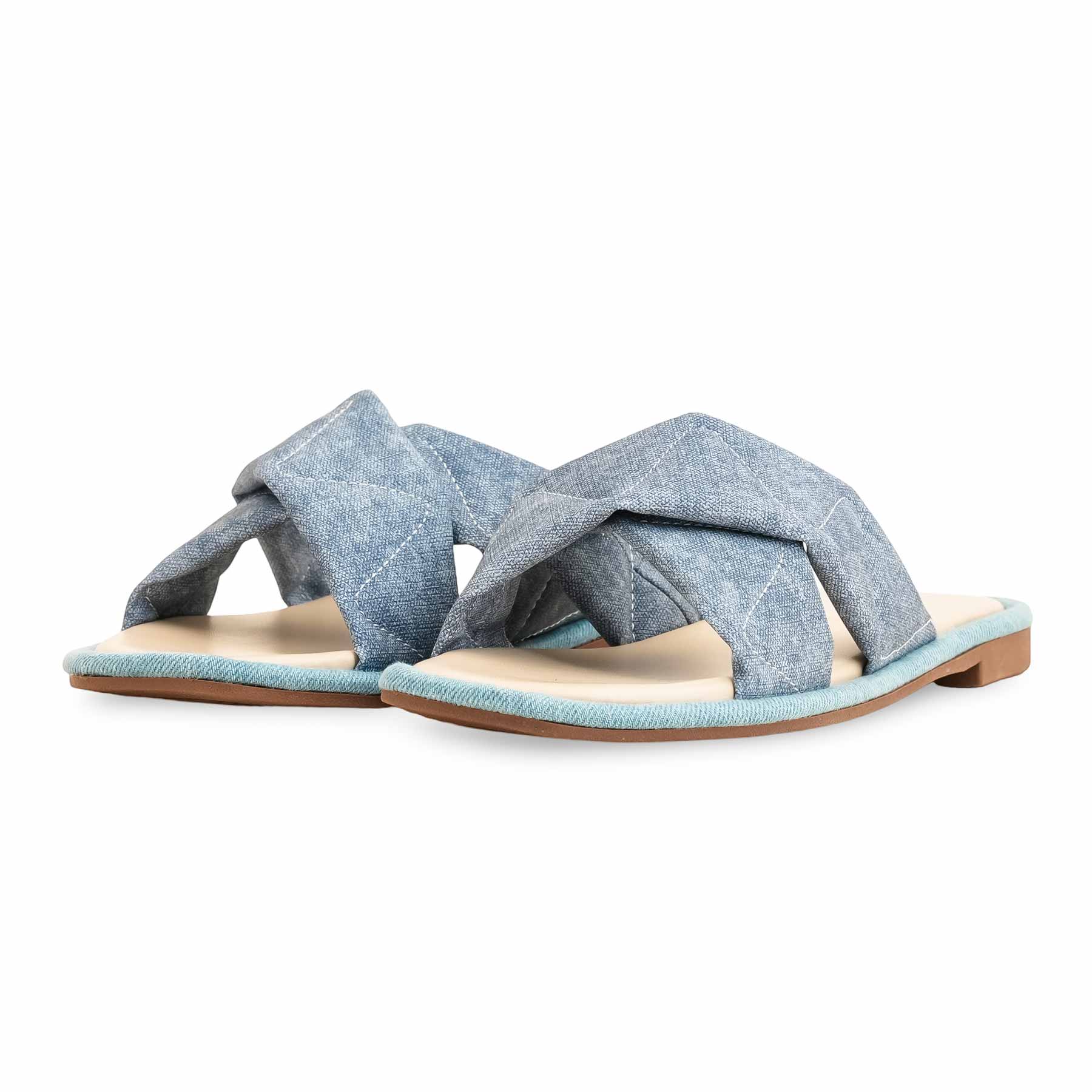 Blue Formal Slipper FR8352 - Image 3