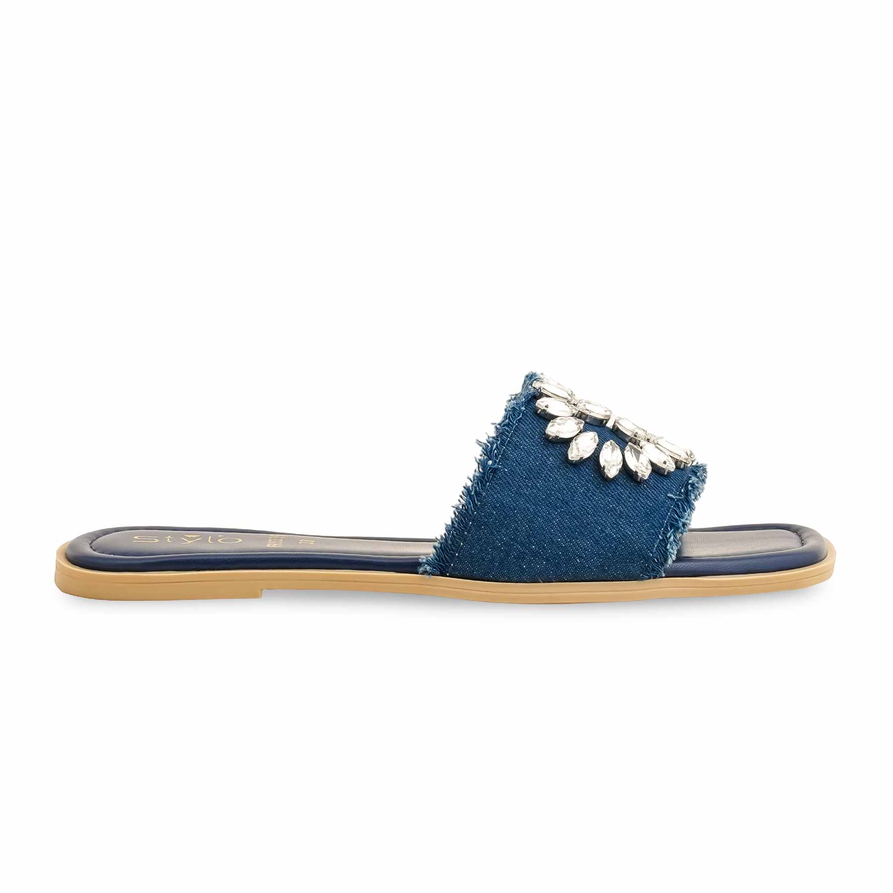 Blue Formal Slipper FR8355 - Image 2