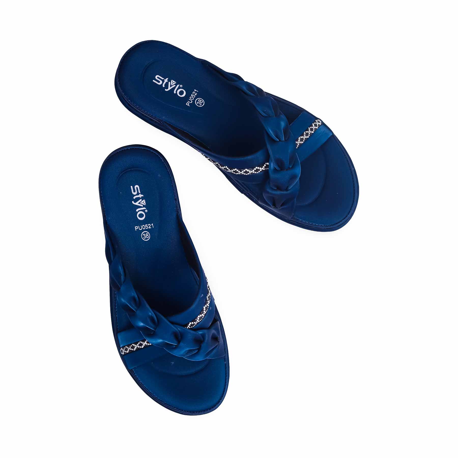 Blue Formal Slipper PU0521 - Image 5