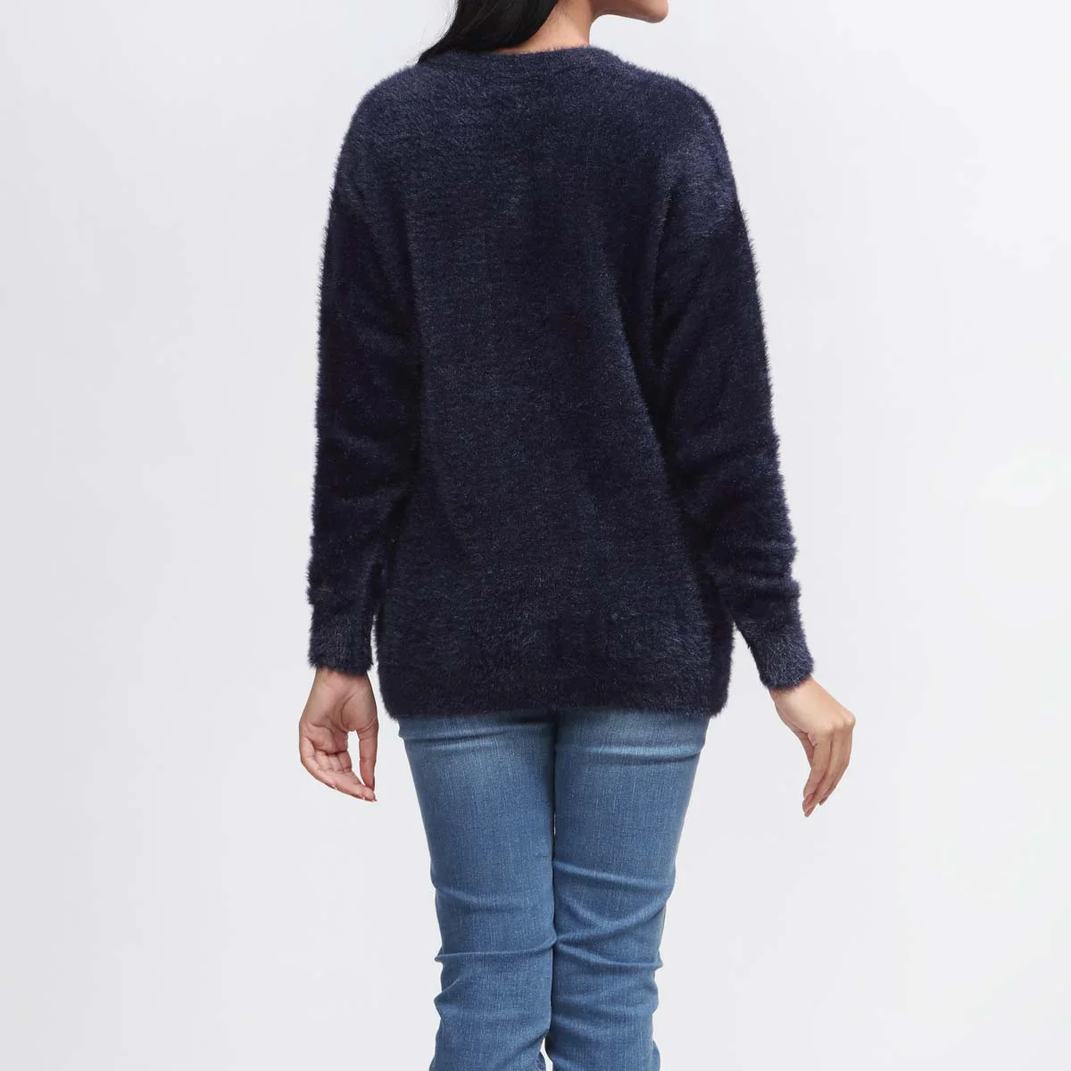 Blue Mid Length Cardigan PW3902 - Image 3