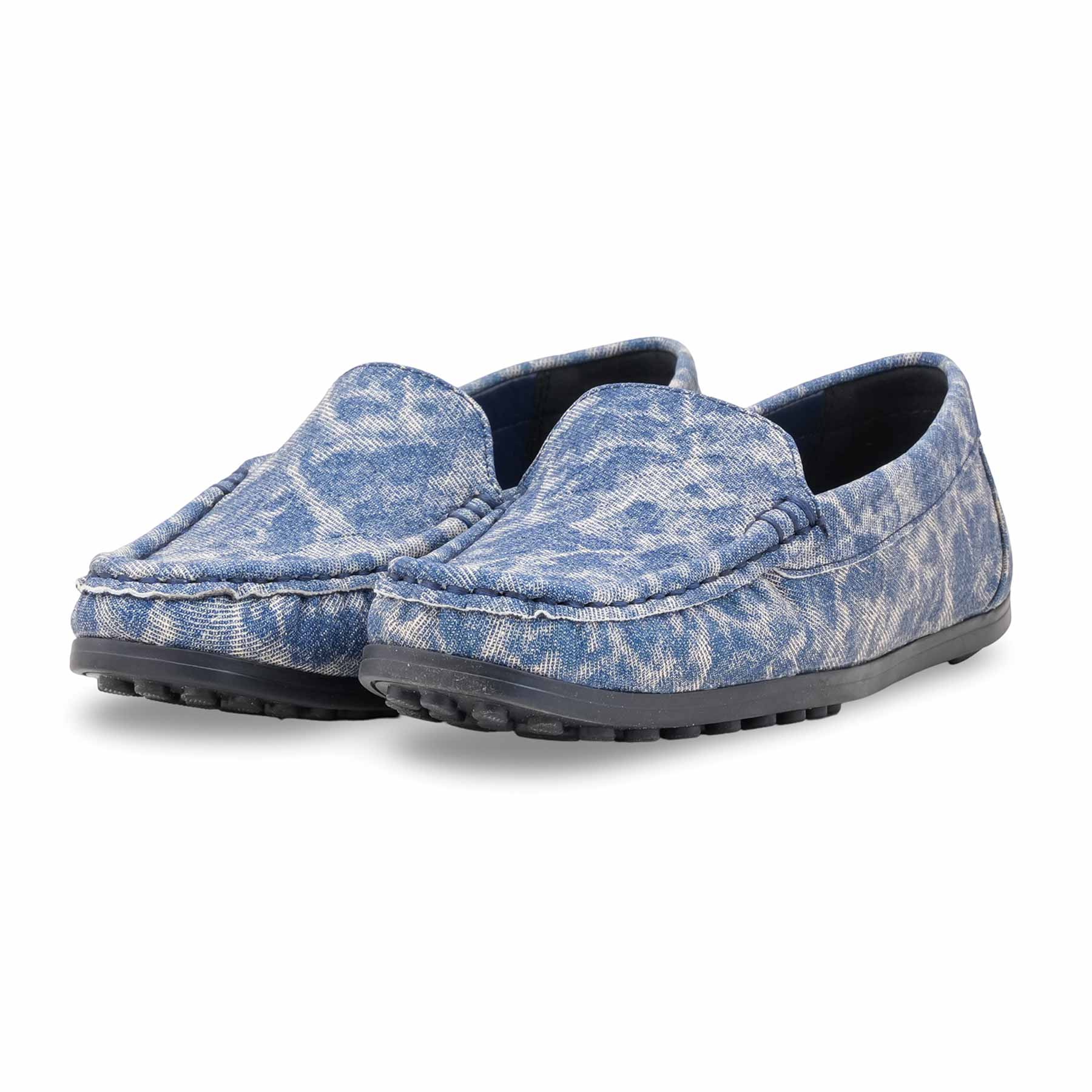 Blue Moccasin For Ladies WN4549 - Image 3