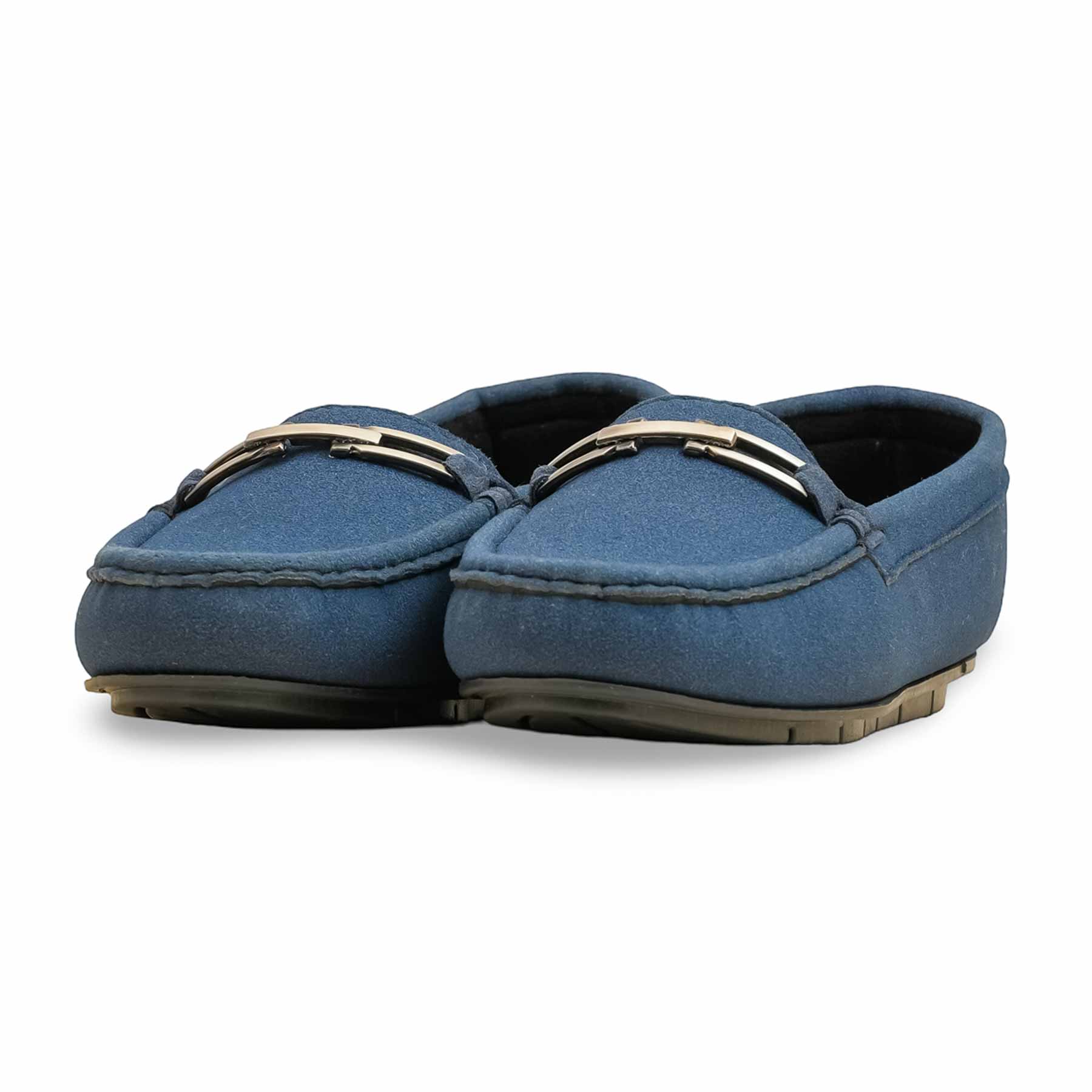 Blue Moccasin For Women WN4505 - Image 4
