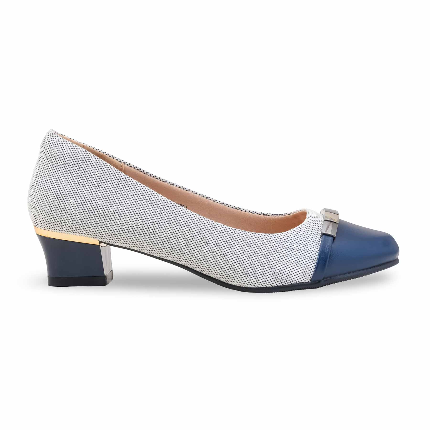 Blue Pumps For Ladies WN1291 - Image 2