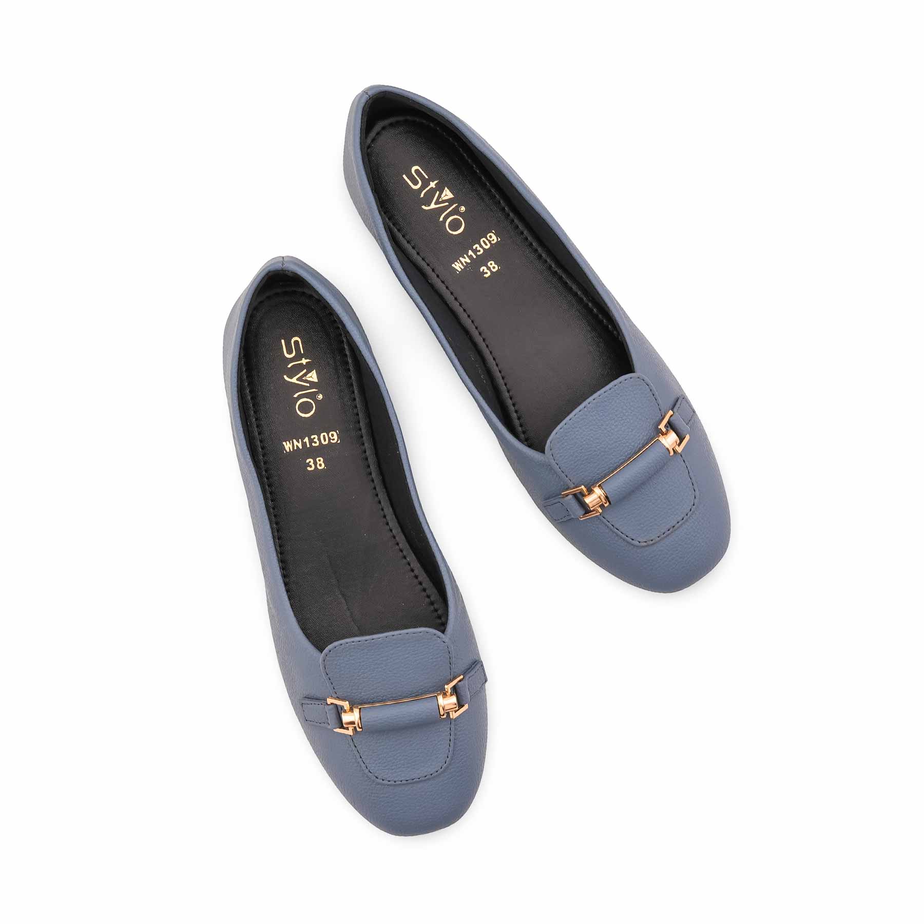 Blue Pumps For Ladies WN1309 - Image 5