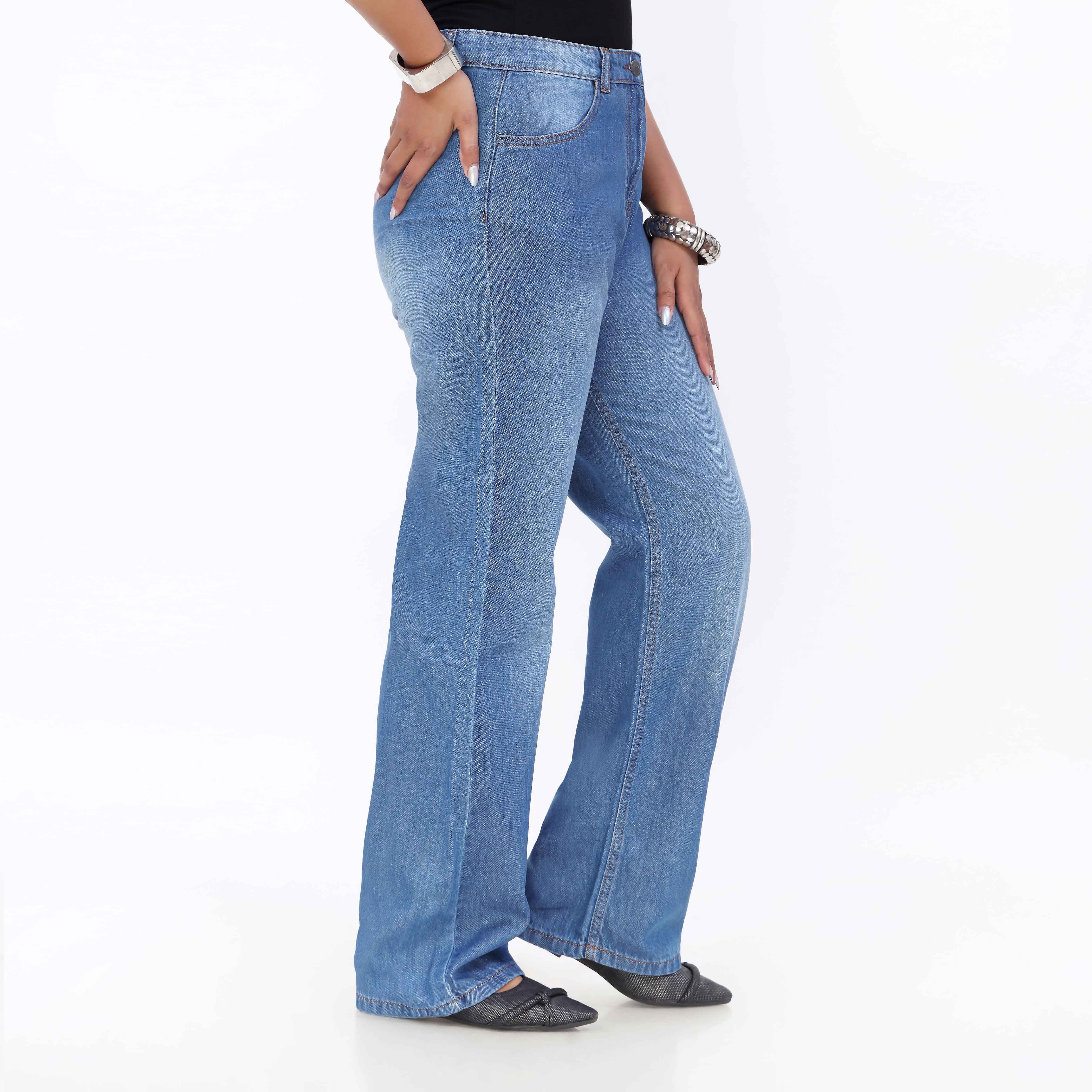 Blue Relax Fit Denim Pant PP5054 - Image 3