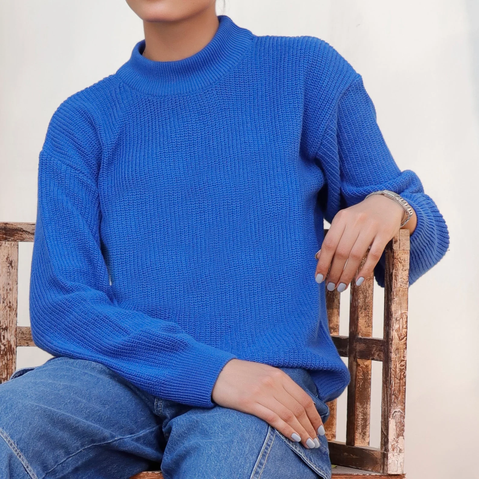Blue Winter Sweater PN4606 - Image 3