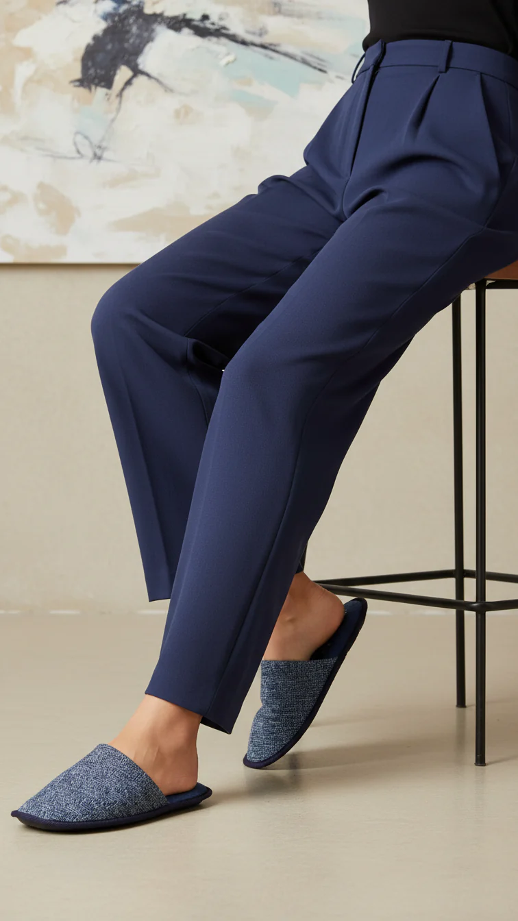 Blue Warm Slipper WN3041