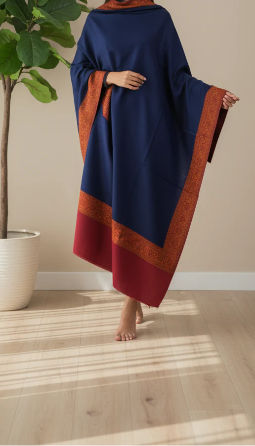 Blue Winter Shawl PW5851 - Image 2