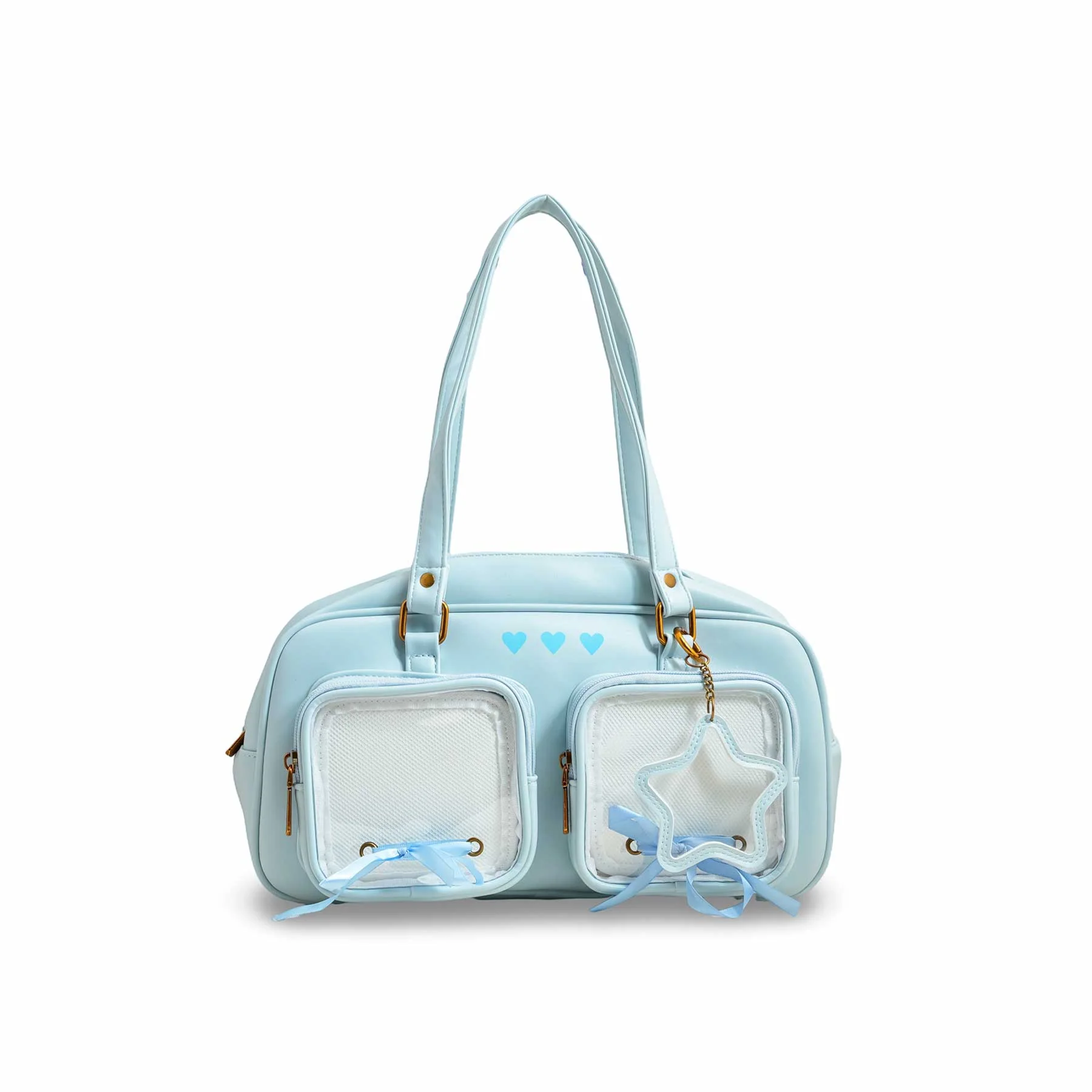Blue Women Formal Shoulder Bag P36233 - Image 2