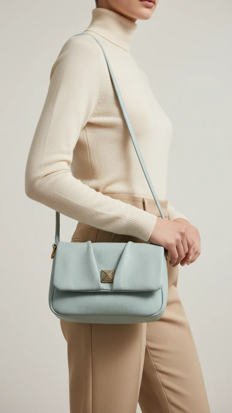 Blue Women Formal Shoulder Bag P36375