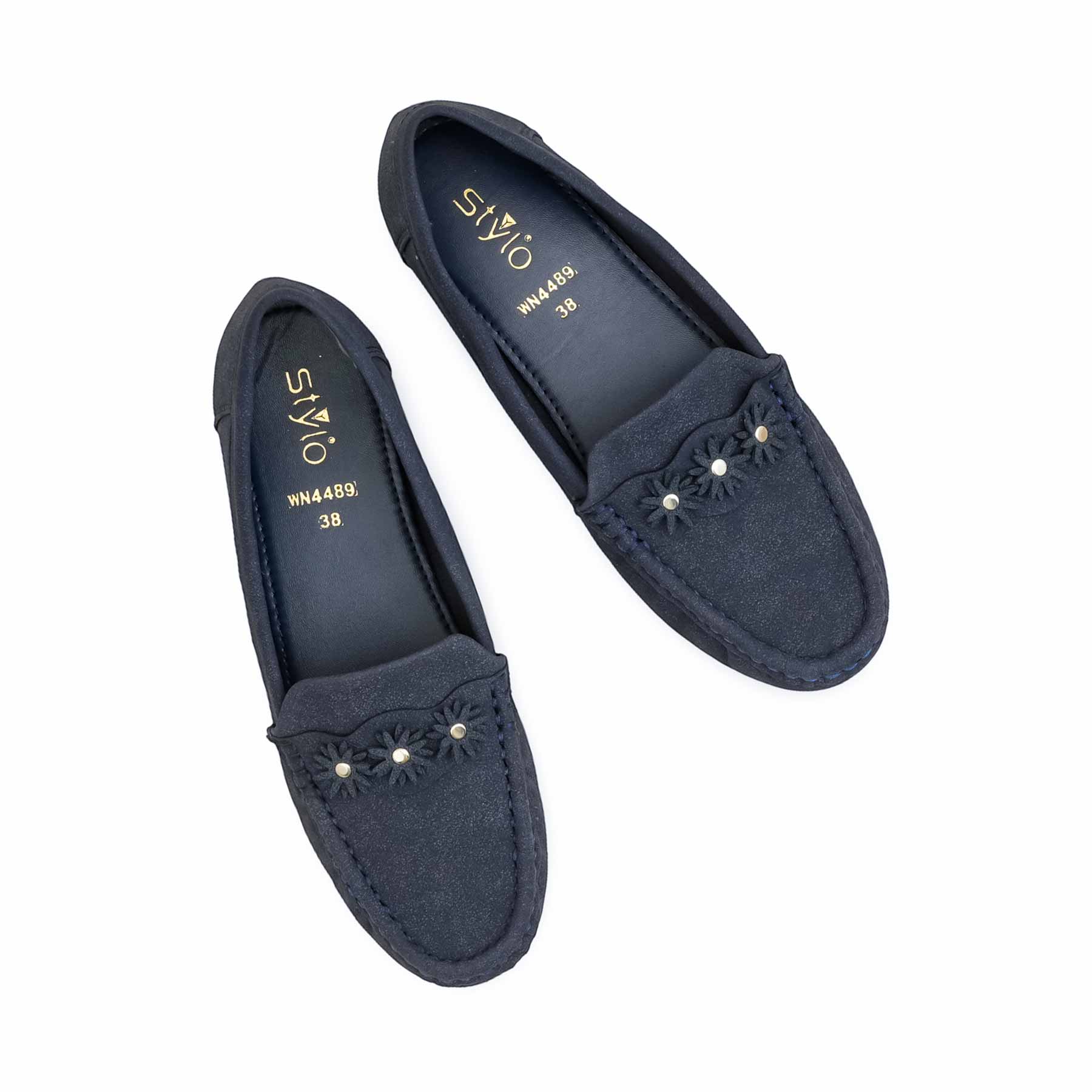 Blue Women Moccasin WN4489 - Image 5