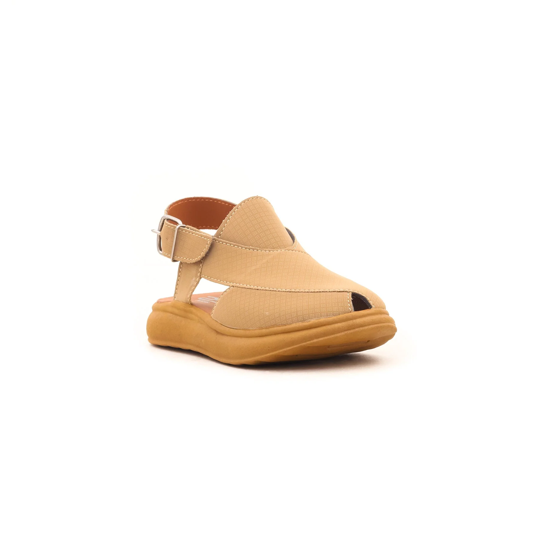 Boys Beige Peshawari Chappal KD9302 - Image 2