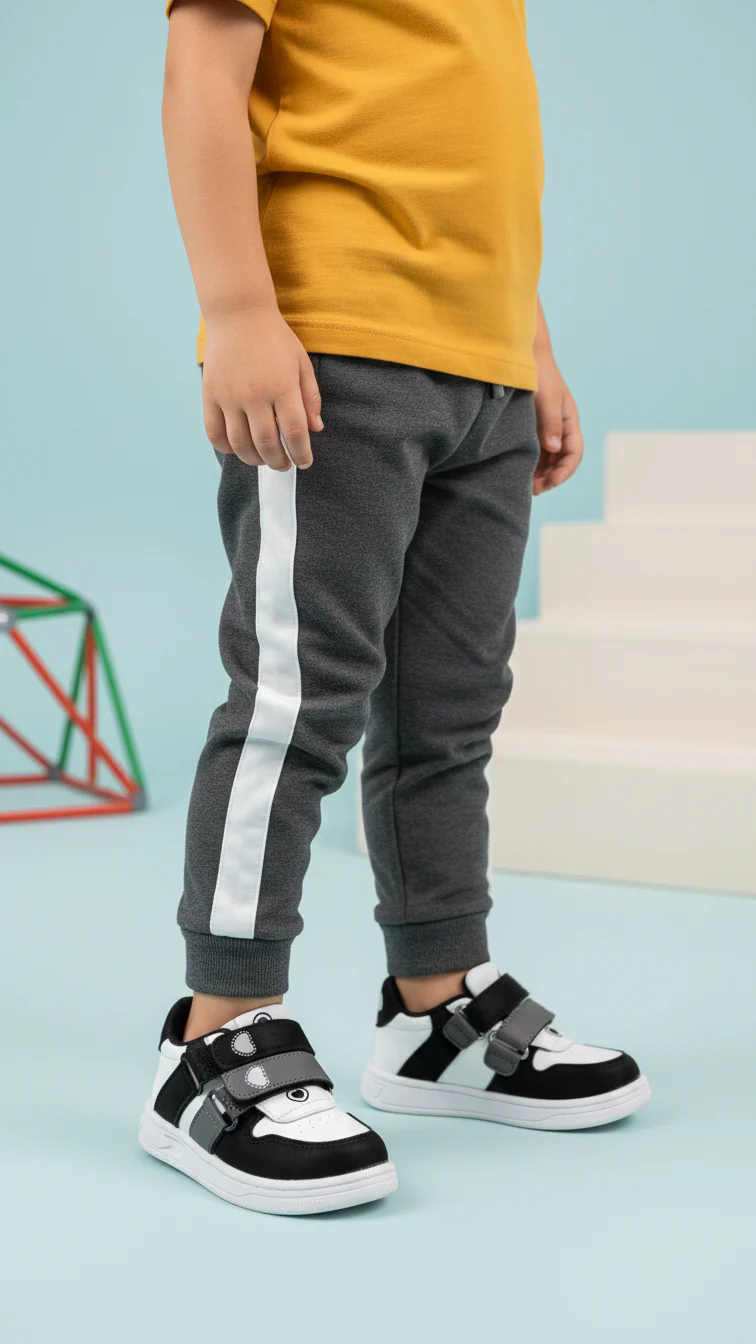 Boys Black Casual Jogger KD1811
