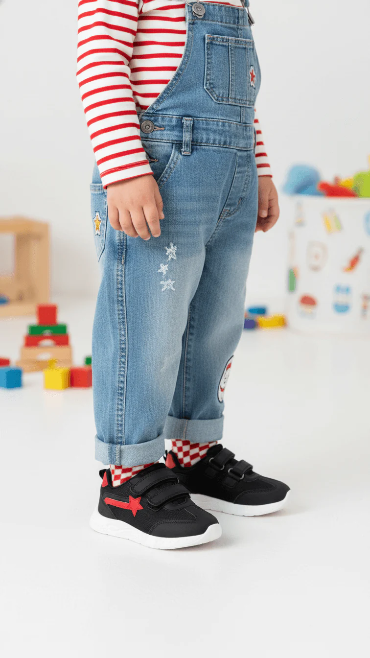 Boys Black Casual Jogger KD8165