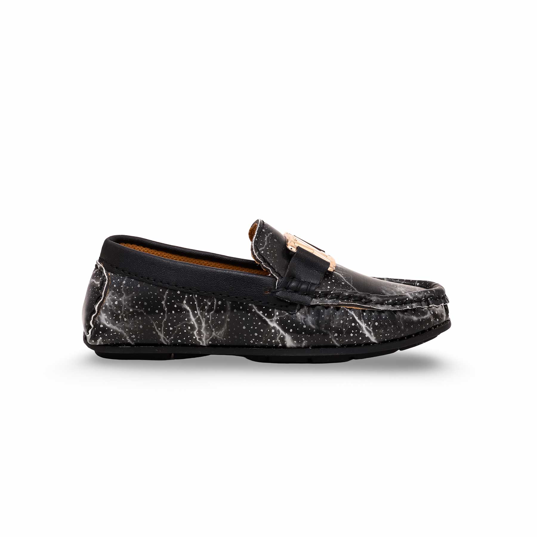 Boys Black Casual Moccasin KD0980 - Image 2