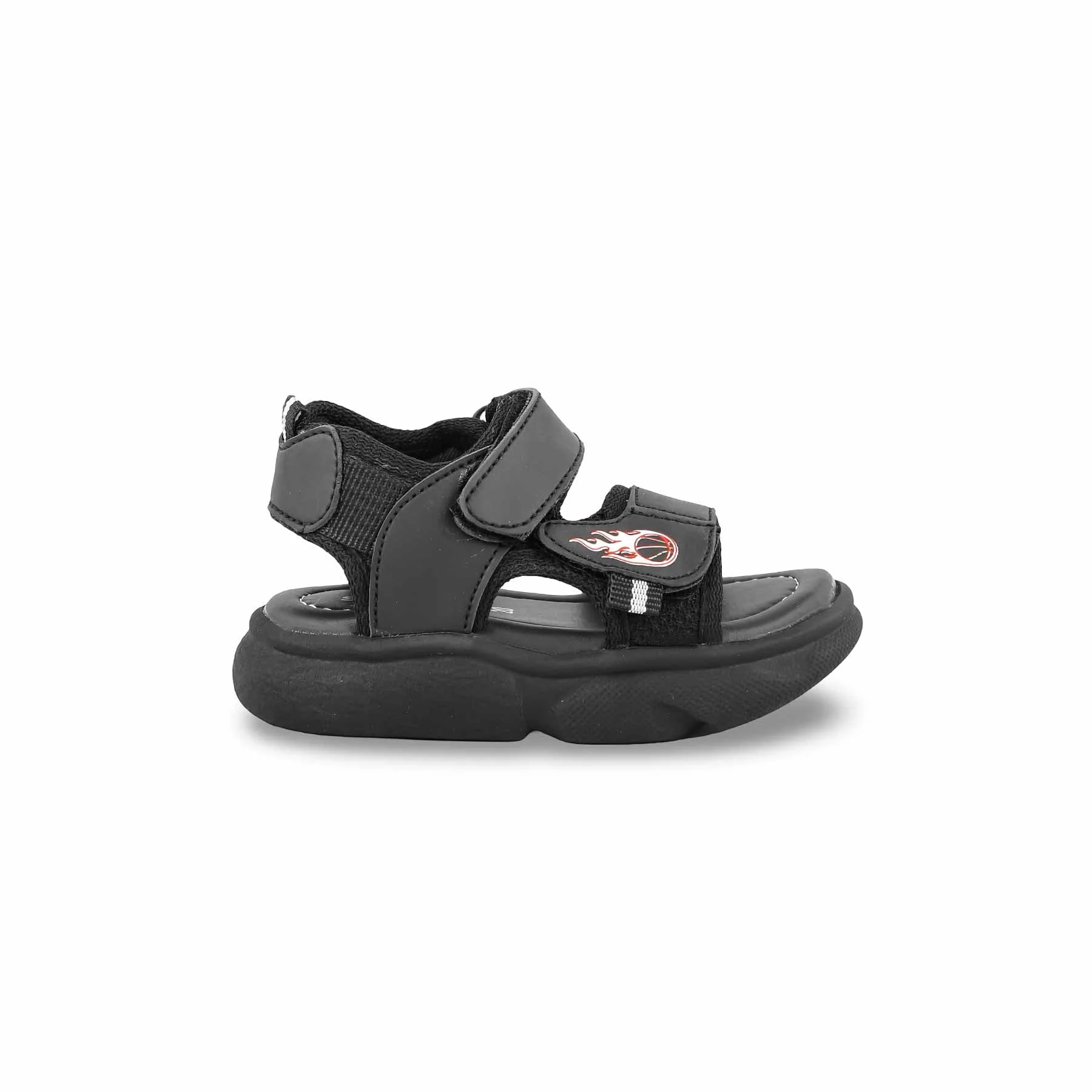 Boys Black Casual Sandal KD4769 - Image 2