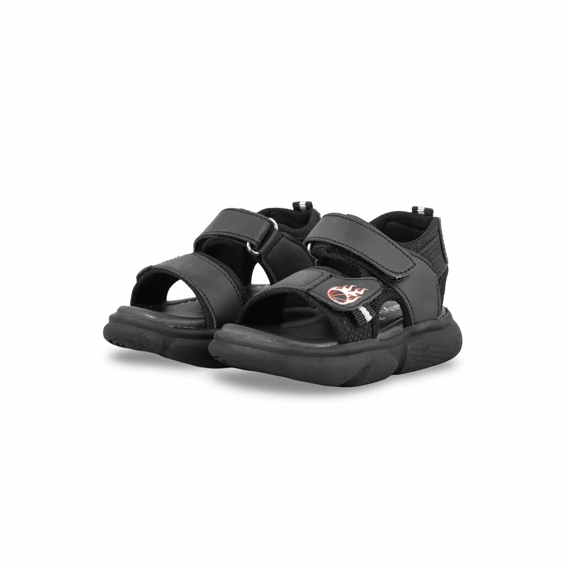 Boys Black Casual Sandal KD4769 - Image 3