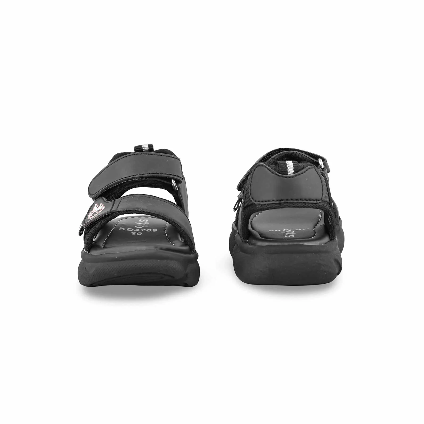 Boys Black Casual Sandal KD4769 - Image 4