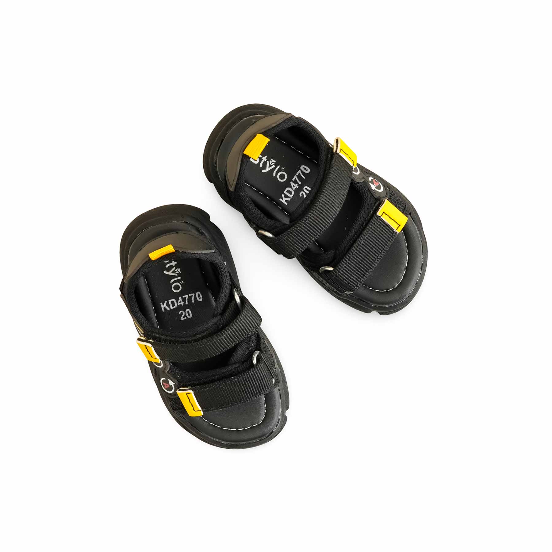 Boys Black Casual Sandal KD4770 - Image 5