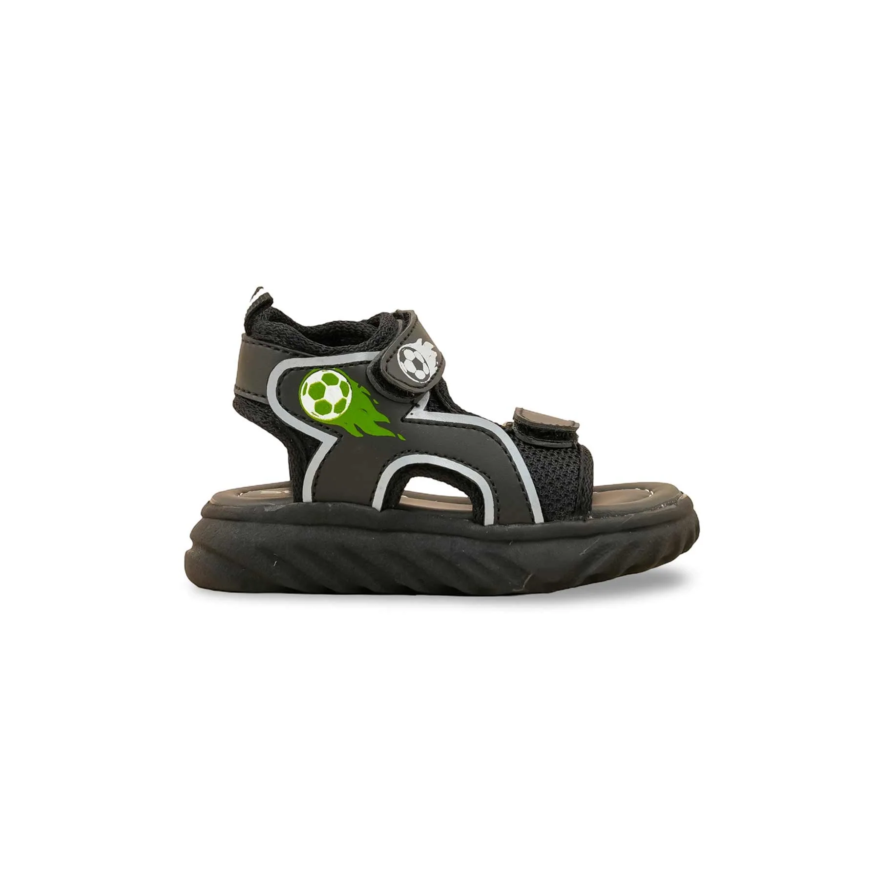 Boys Black Casual Sandal KD4930 - Image 2