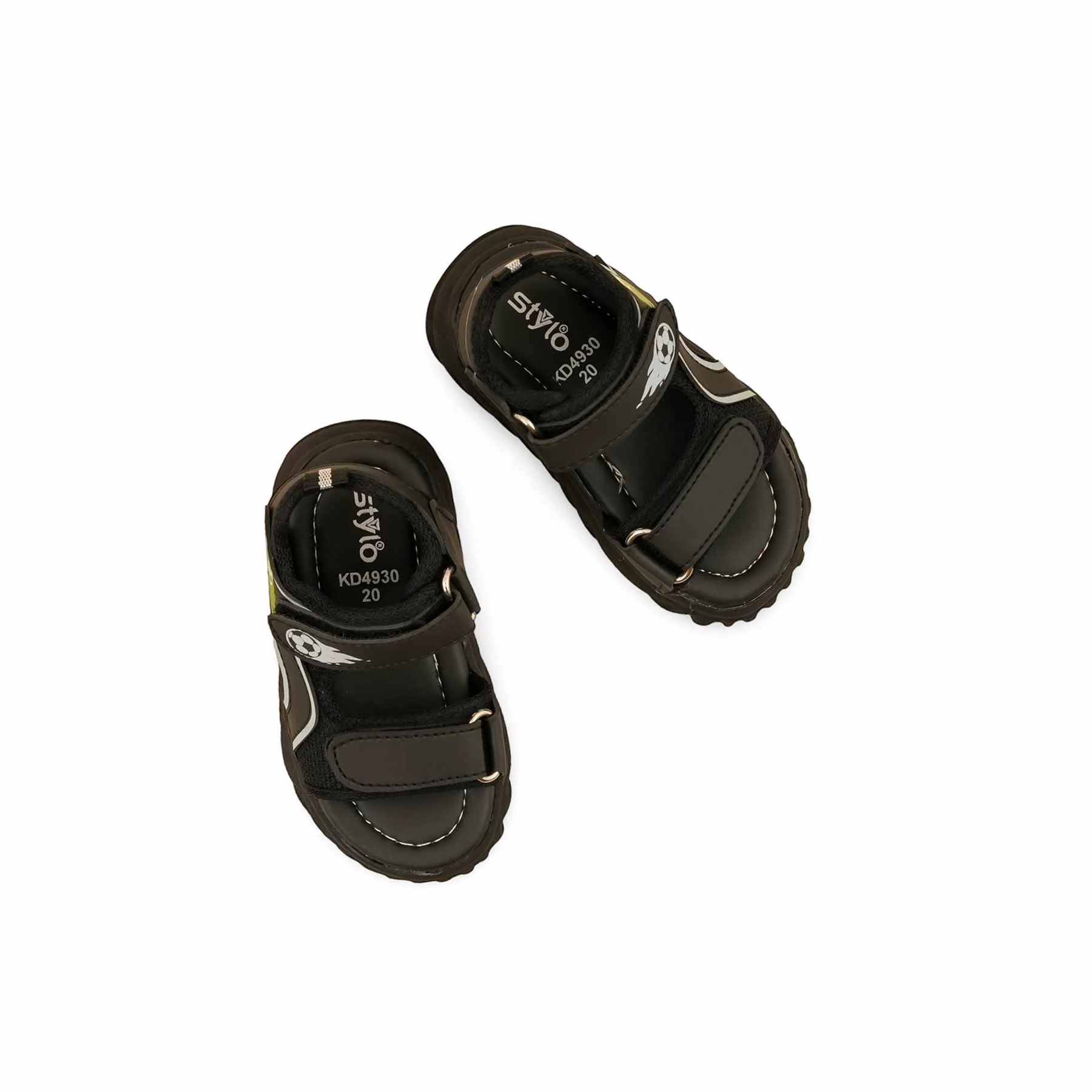 Boys Black Casual Sandal KD4930 - Image 5