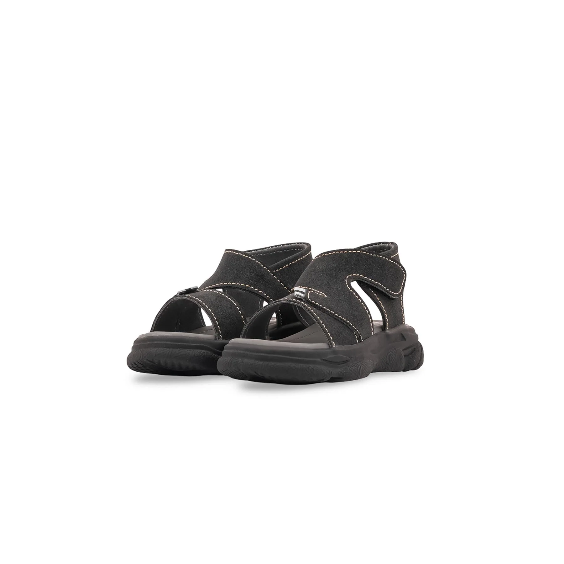 Boys Black Casual Sandal KD4955 - Image 3