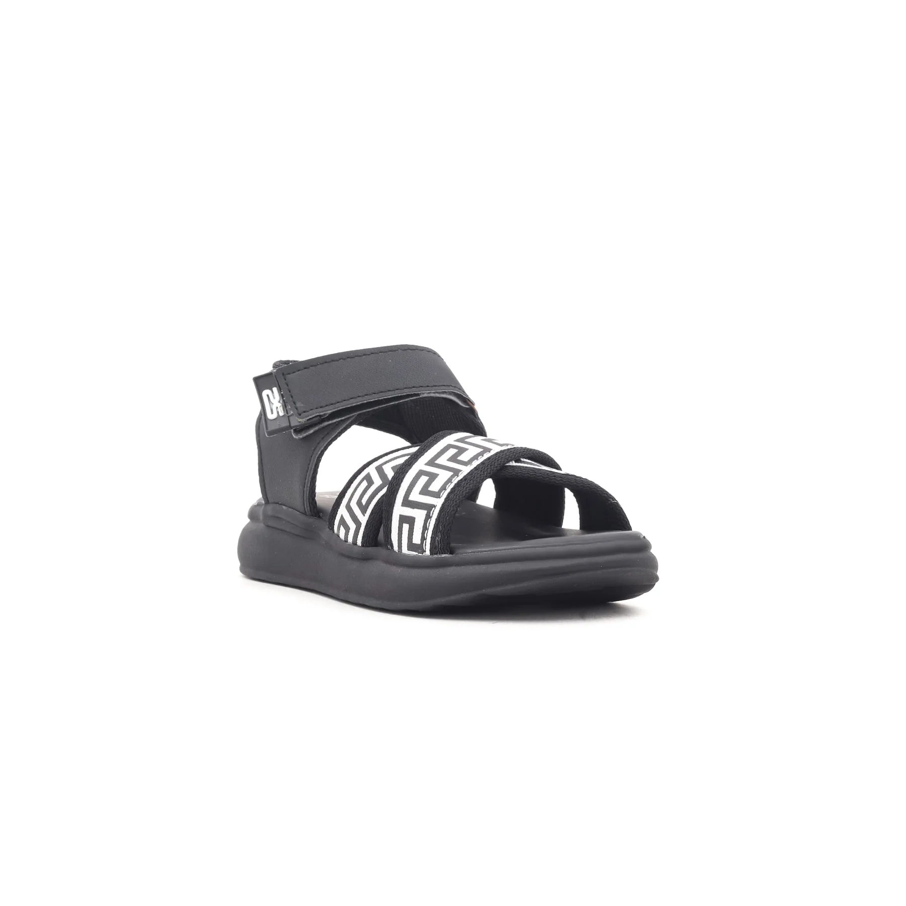 Boys Black Casual Sandal KD9264
